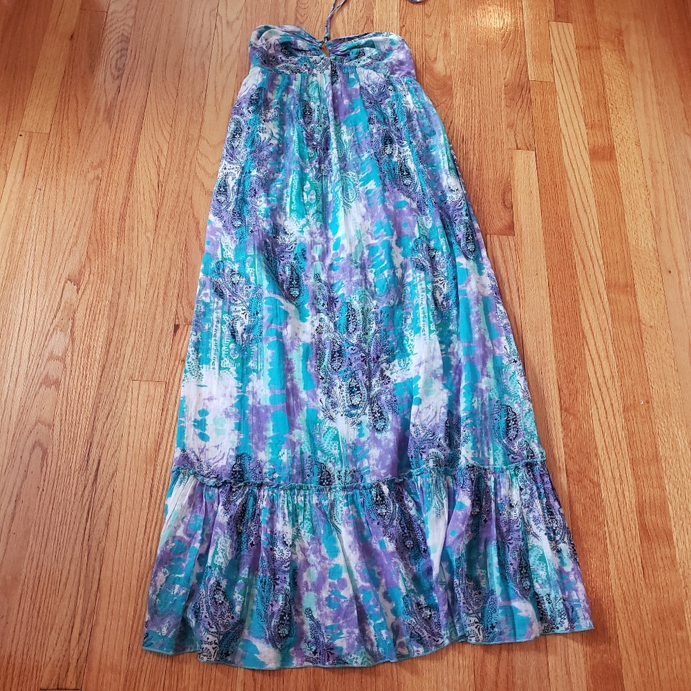 C&C California tie dye maxi dress sz L